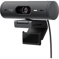 Full HD-Webcam Klemm-Halterung, Stereo-Mikrofon, Integrierte Abdeckblende - Logitech Brio 500