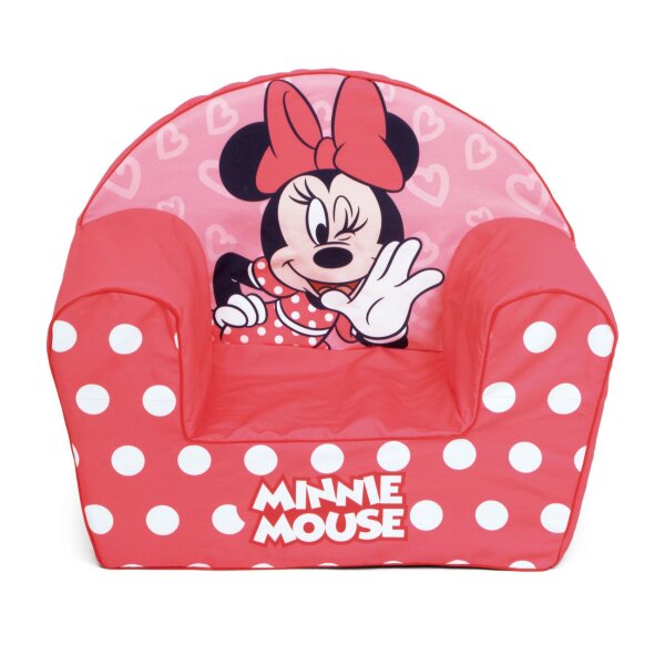 Minnie Mouse Kinder-Schaumsessel – Bequemer Sessel mit abnehmbarem Polyesterbezug