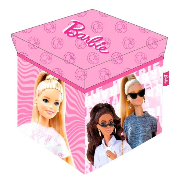 Barbie Praktische Aufbewahrungsbox – Perfekte Ordnung für das Kinderzimmer, 30x30x30 cm