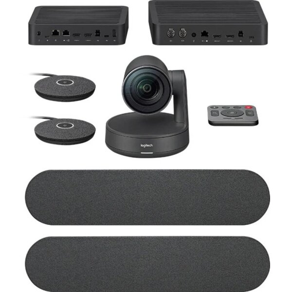 ConferenceCam RALLY Plus Kit - Logitech Ultra-HD Modulares 4K-Videokonferenzsystem 3840 x 2160 Pixel