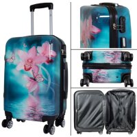 Orchideen Kofferset 3tlg mit exklusivem Designerprint -...