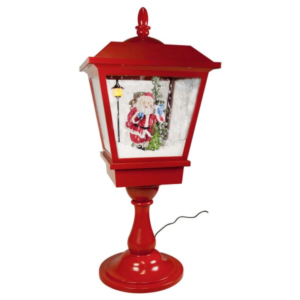 65cm dekorative Santa Claus LED Tischlaterne mit Musik - stimmungsvolle Dekoration