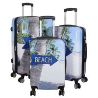 Polycarbonat Kofferset 3tlg Beach - mit Dehnfalten bei...