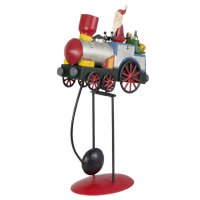 Weihnachts-Lokomotive - Tischdeko Balance Pendel Zug 34cm