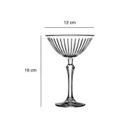 Pasabahce 4 Tlg. Gläser-Set Transparent 220 ml Martiniglas, Cocktailglas