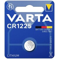 Lithium Batterie CR 1225 - 3 V Varta Knopfzelle mit 48 mAh