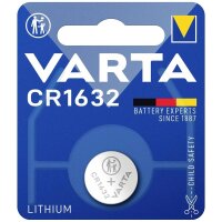 Knopfzelle CR1632 3V - Varta Lithium-Batterie mit 137 mAh 1 Stück