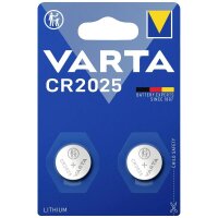 Varta 2er-Pack Knopfzellen CR2025 - Lithium-Batterie mit 170mAh