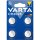 Varta 4er-Pack Knopfzellen - Leistung: 157 mAh Lithium-Batterie 3V