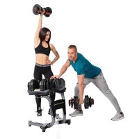 Verstellbare Kurzhantel 2,2-23,8 KG mit Anti-Rutsch-Griff Training und Fitness zu Hause