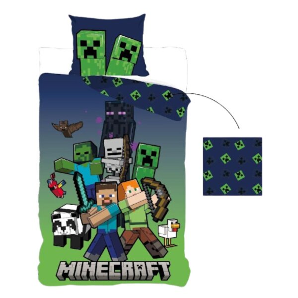 Minecraft Bettwäsche Wendebettwäsche ideal für kleine Minecraft Fans