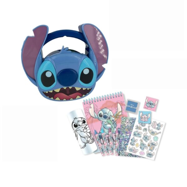 Lilo & Stitch Kreativbox Notizbuch, Kugelschreiber, Sticker und Tasche