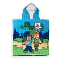 Minecraft Badeponcho – Weicher und saugfähiger Hoodie 100% Baumwolle