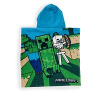 Minecraft Badeponcho – Weicher und saugfähiger Hoodie 100% Baumwolle