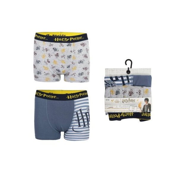 Harry Potter Boxershorts Unterhose 2er Set Perfekt für Kinder 95% Baumwolle / 5% Elastane