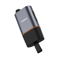 Sicherheitshammer – schwarz Sicherheitshammer mit Messer und Taschenlampe mit USB-C-Anschluss