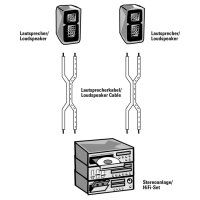 Hama Lautsprecherkabel 10m 2x 2,5mm Transparent Audio-Kabel