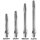 Alloy Shafts Silber X/Short