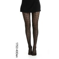 Elegante schwarze Strumpfhose für Damen 40 Den...