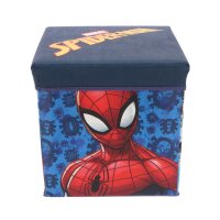 Spiderman Aufbewahrungsbox zusammenklappbar Stuhl – 2 in 1 Sitz und Stauraum 30x30x30 cm