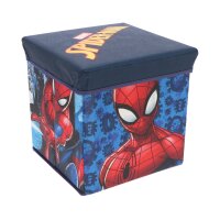 Spiderman Aufbewahrungsbox zusammenklappbar Stuhl – 2 in 1 Sitz und Stauraum 30x30x30 cm