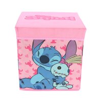 Lilo & Stitch Pinke zusammenklappbarer Aufbewahrungsbox Stuhl 30x30 cm für Zimmer Spielzeugbox