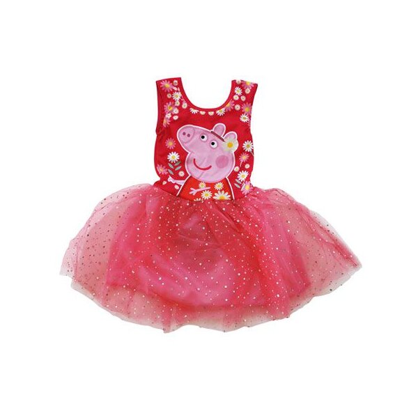 Peppa Pig Kinderkleid in Rot Perfekt für Spaß Spiel und Feiern 2-6 Jahren