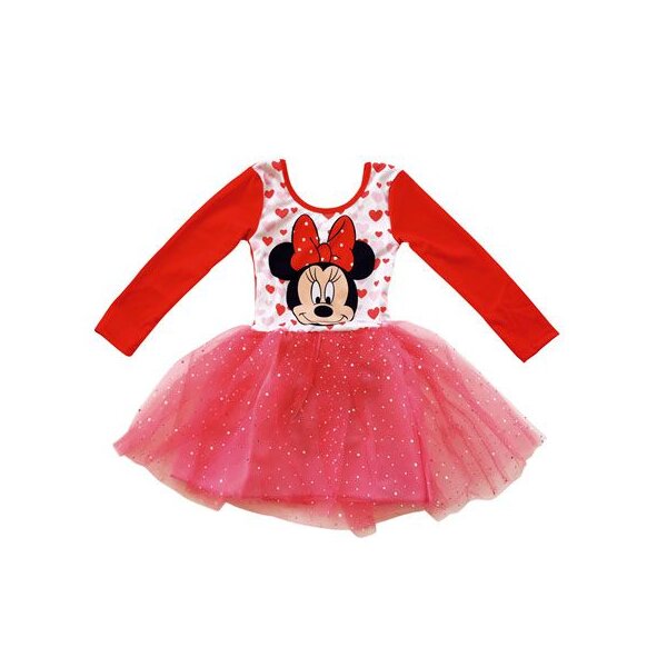 Minnie Maus Kinderkleid Lustig und stylish für Mädchen - Langarm Kleid