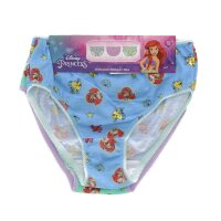 Disney Princess Unterhosen 3er Pack Mädchen Slips 100% Baumwolle