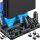 PS4 Vertical Stand mit Controller Ladestation Zubehör Ladegerät Kühler