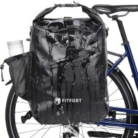 3-in-1 Fahrradtasche, wasserdichte und Reflektierende Geeignet als Gepäckträgertasche, Professionelle Fahrrad-Umhängetasche Rucksack für Reisen und Arbeiten