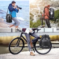 3-in-1 Fahrradtasche, wasserdichte und Reflektierende Geeignet als Gepäckträgertasche, Professionelle Fahrrad-Umhängetasche Rucksack für Reisen und Arbeiten