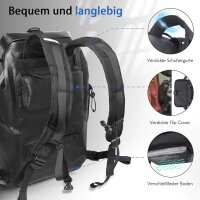 3-in-1 Fahrradtasche, wasserdichte und Reflektierende Geeignet als Gepäckträgertasche, Professionelle Fahrrad-Umhängetasche Rucksack für Reisen und Arbeiten