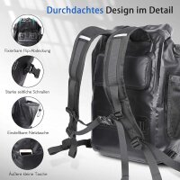 3-in-1 Fahrradtasche, wasserdichte und Reflektierende Geeignet als Gepäckträgertasche, Professionelle Fahrrad-Umhängetasche Rucksack für Reisen und Arbeiten