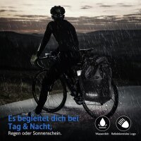 3-in-1 Fahrradtasche, wasserdichte und Reflektierende Geeignet als Gepäckträgertasche, Professionelle Fahrrad-Umhängetasche Rucksack für Reisen und Arbeiten