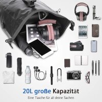 3-in-1 Fahrradtasche, wasserdichte und Reflektierende Geeignet als Gepäckträgertasche, Professionelle Fahrrad-Umhängetasche Rucksack für Reisen und Arbeiten