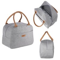 Thermotasche 10L Kühltasche Cooler Bag Picknicktasche Grau