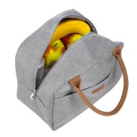 Thermotasche 10L Kühltasche Cooler Bag Picknicktasche Grau