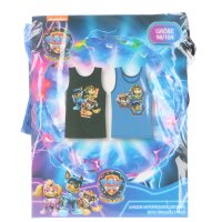 Paw Patrol Unterhemd Shirt 2er Pack 100% Baumwolle in Schwarz & Blau Unterwäsche