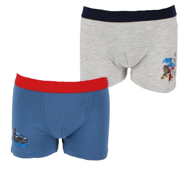 Paw Patrol 2 Pack Boxershorts für Jungen 100% Baumwolle Unterwäsche