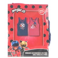 Miraculous Ladybug Mädchen Unterhemden 100% Baumwolle 2er Pack