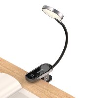 LED-Lampe mit Clip grau - Baseus Minilampe mit 350 mAh...