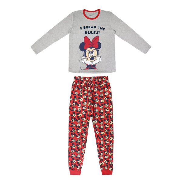 Disney Minnie Maus Schlafanzug Pyjama Nachtanzug aus 100% Baumwolle Schlafanzug für Kinder