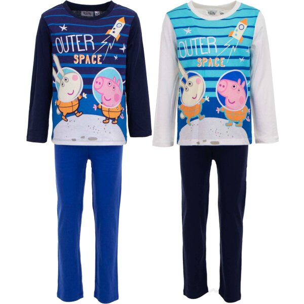 Peppa Pig Schlafanzug aus Baumwolle Komfortabler Nachtanzug Homewear Pyjama für Kinder