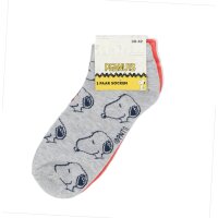 Snoopy Damen-Knöchelsocken – 3er-Pack mit niedlichem Design