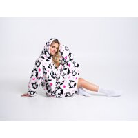 Noxxiez Kapuzendecke XL Panda Design 100% Polyester extra...