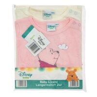 Winnie the Pooh Baby Langarmshirt 2er Pack Rosa 100% Baumwolle