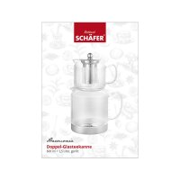 Schäfer Teekannen-Set aus Glas mit...