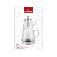 Schäfer Teekannen-Set aus Glas mit...