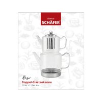 Schäfer Teekannen-Set aus Glas mit ergonomischem...